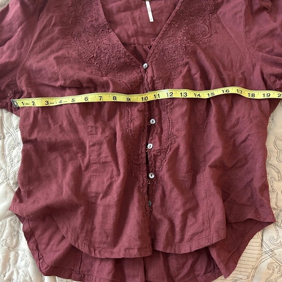 Free people western style blouse very gently worn GREAT western style. - Picture 8 of 9
